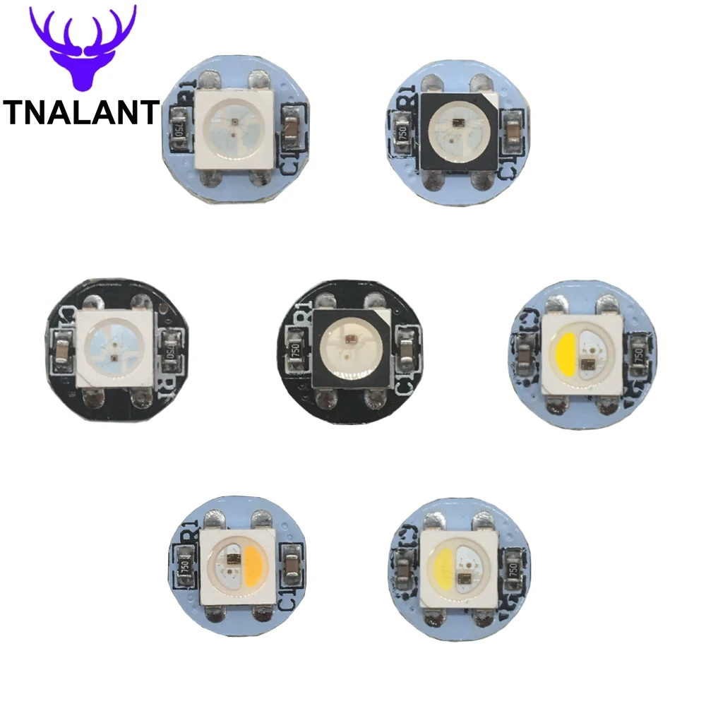 10-200pcs WS2812B RGB LED Chip WS2811 IC SK6812 Built-in RGBWW RGBNW RGBW 5050 SMD Black/White PCB DC5V | Освещение