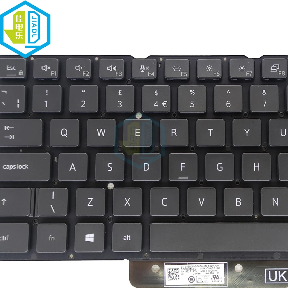 Teclado Retroiluminado para Dell Latitude Eua Reino Unido gb Inglês Dell Latitude 9000 9430 9420 em Backlight Teclado 085n0d 00y0gg 85n0d 0y0gg Novo - Imagem 2