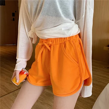 

Hot Sale High Waist Shorts Ladies Super Shorts Summer Casual Female Summer Loose Student Sports Hot Shorts For Ladies