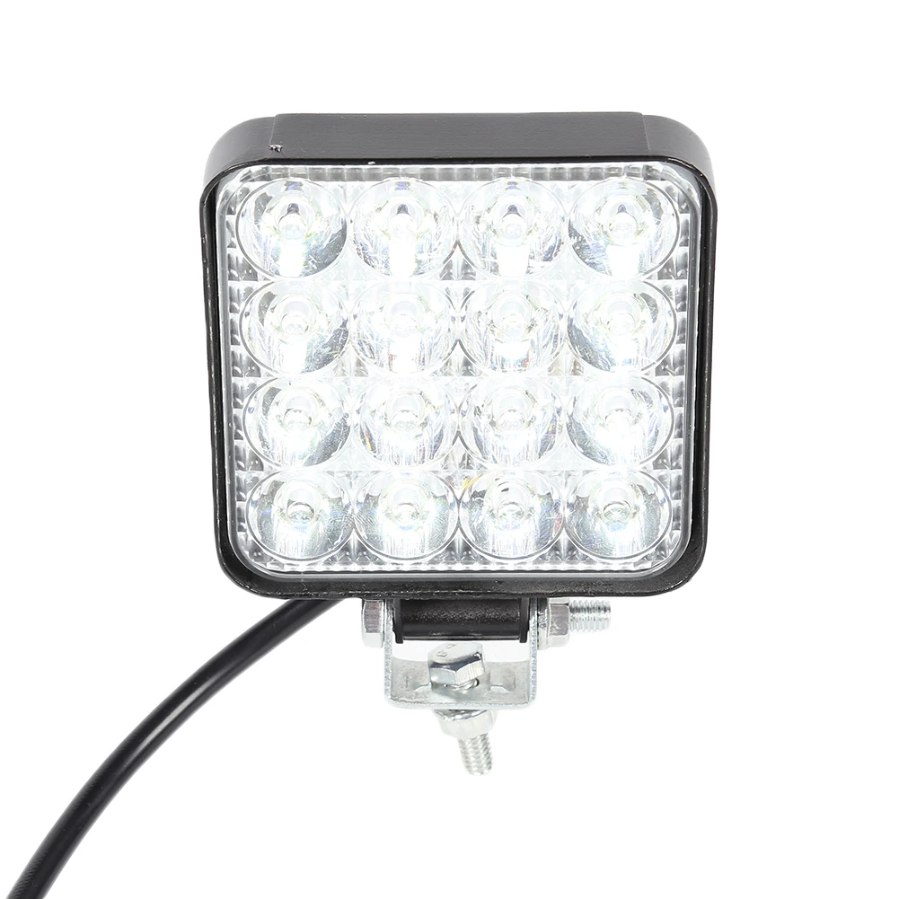 moeilijk Leed Papa 16led 48w /14led 42w Work Light 12v 24v Car Led Spotlight Light Square  Round Auto Truck Off Road Mini Ledbar Offroad Accessories - Light Bar/work  Light - AliExpress