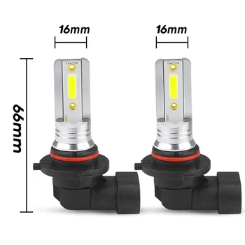 

12V-24V LED Headlight Waterproof Replacement 100W Fog Bulb Lamps Aluminum Parts