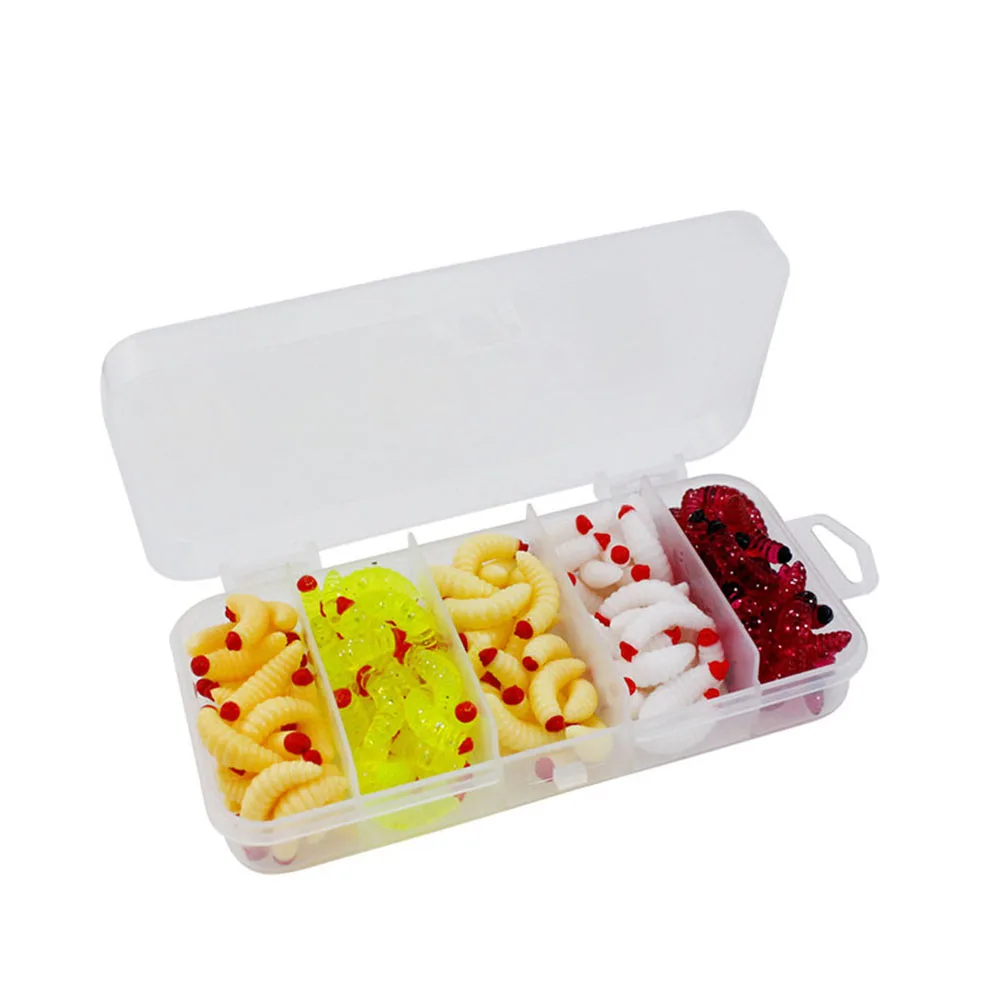 Soft Grub & Worm Bait Set 5