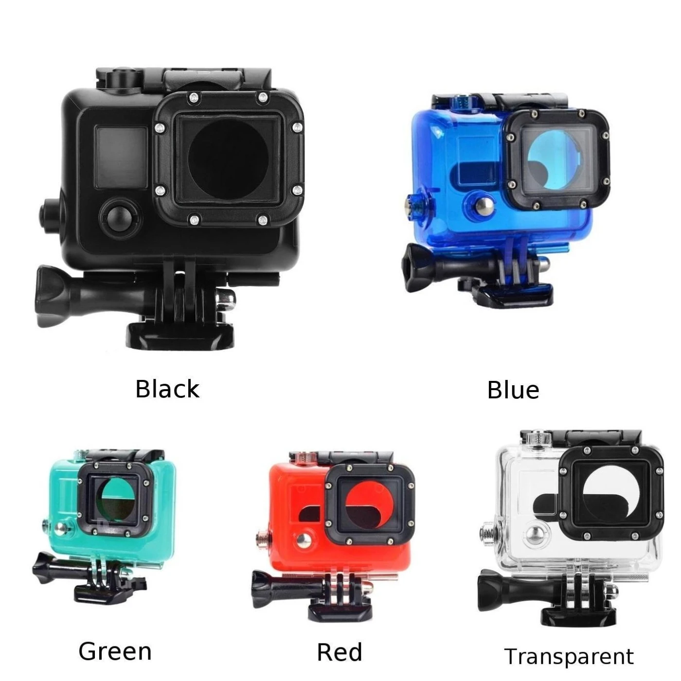 Подводный 45 м водонепроницаемый Дайвинг Корпус чехол для GoPro Hero 3/3+/4 камеры водонепроницаемый прочный и прочный