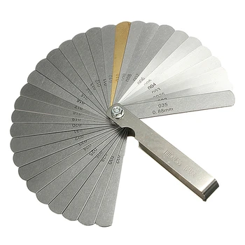 

32 set distance gauge feeler gauge valve teaching feeler gauge 0.04-0.88 mm gap dimension