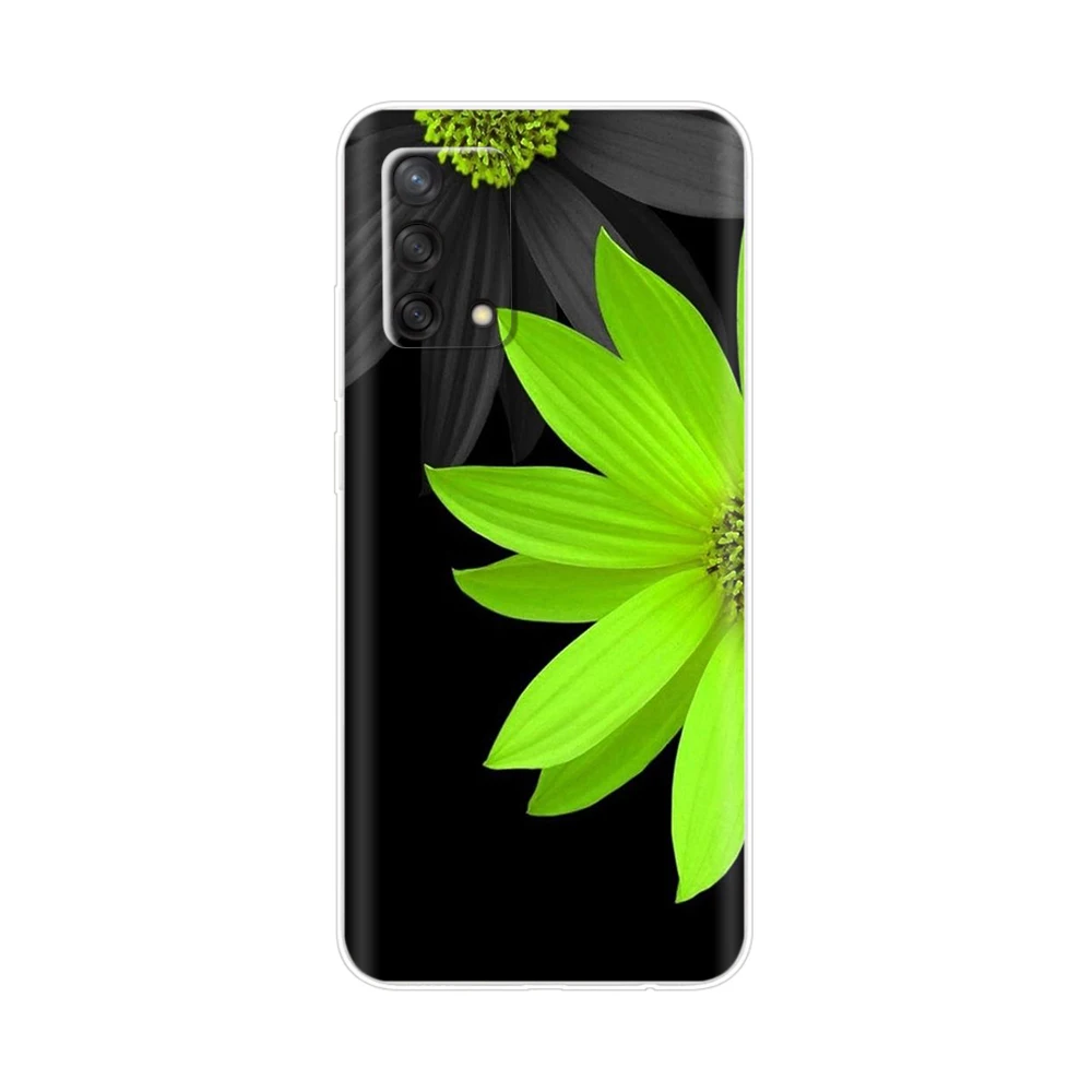 TPU Case for OPPO A74 5G Case Silicone Phone Back Cover for OPPOA74 A 74 5G Case for OPPO A74 5G Transparent Bumper Floral Case 