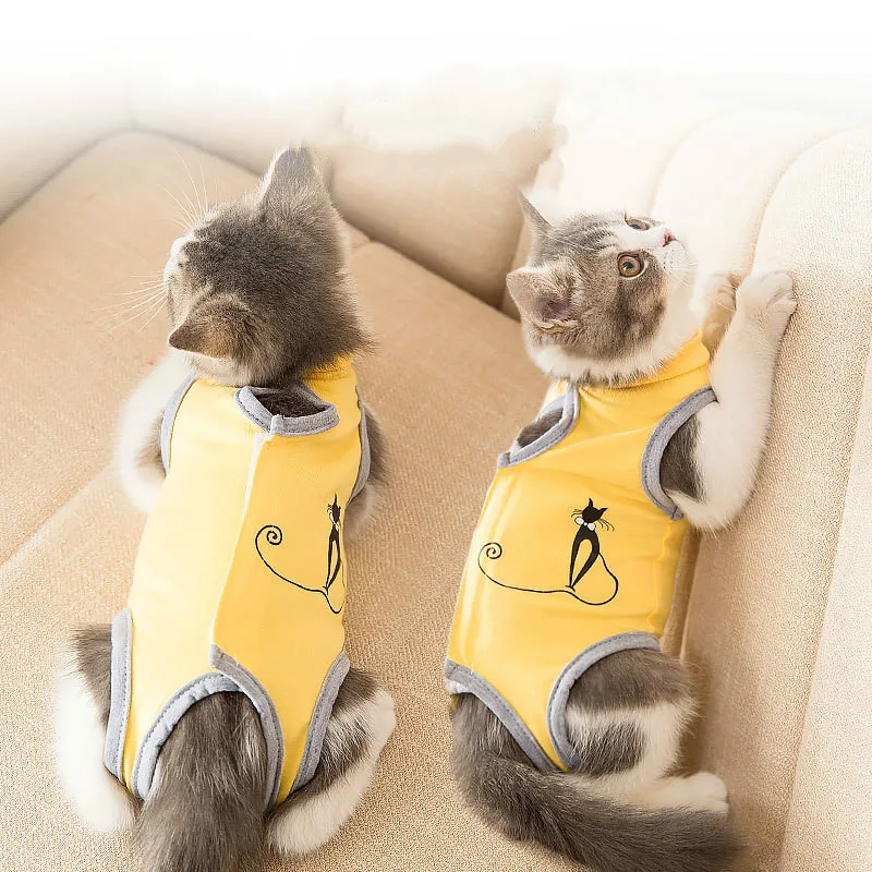 

Cat Sterilization Suit Spring Summer Anti-licking Surgery After Recovery Pet Care Clothes Breathable Cats Weaning Suit