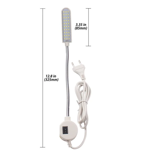 SMD2835 30 LED 재봉틀 램프, 다기능 유연한 작업 램프, 자석 포함, 선반, 드릴 프레스용 산업용 조명 4