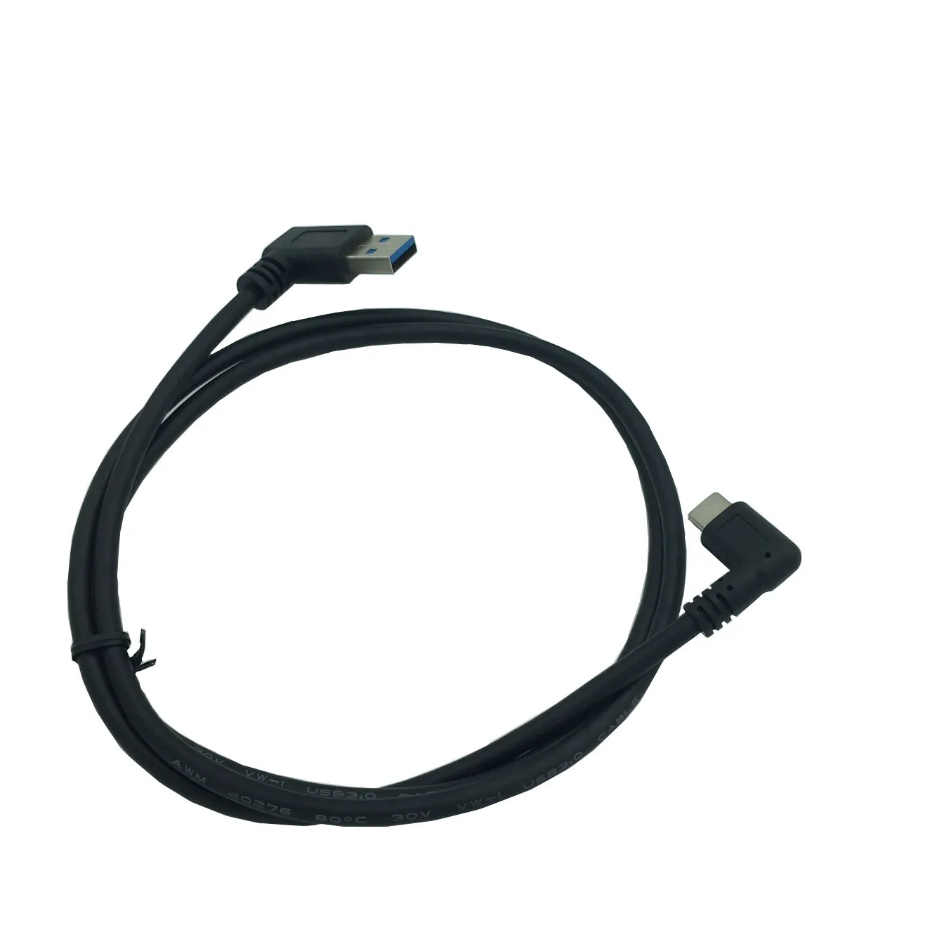 1 м левый угол USB 3,0(type-A) штекер USB3.1(type-C) Мужской левый и правый угол USB синхронизация данных и зарядный кабель Разъем
