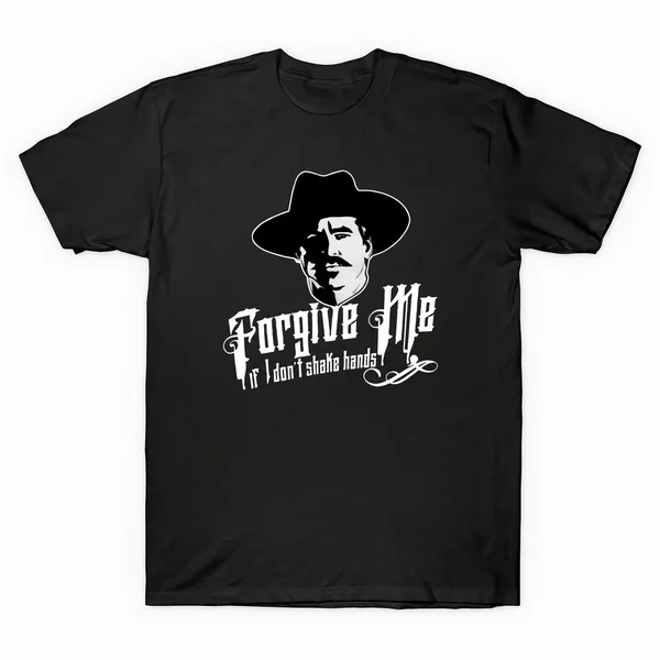 Мужская хлопковая футболка с надписью Doc Holliday надгробие извините меня если я не