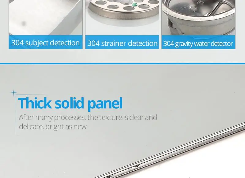DCAN Stainless Steel Linear Channel Shower Floor Drain Gate 60cm 80cm 100cm 120cm SUS304 Deodorization Type Long Floor Drain (17)