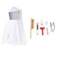 Beekeeping Protective Jacket Suit Bee Feeding Supplies Keeping Beekeeper Equipment