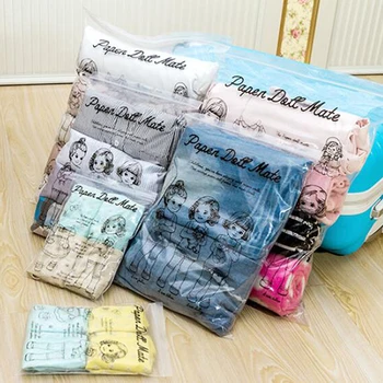 

Portable Travel Storage Bag Organizer Clothes Transparent Plastic Package Luggage Partition Storage Bag Zipper Lock Self Seal