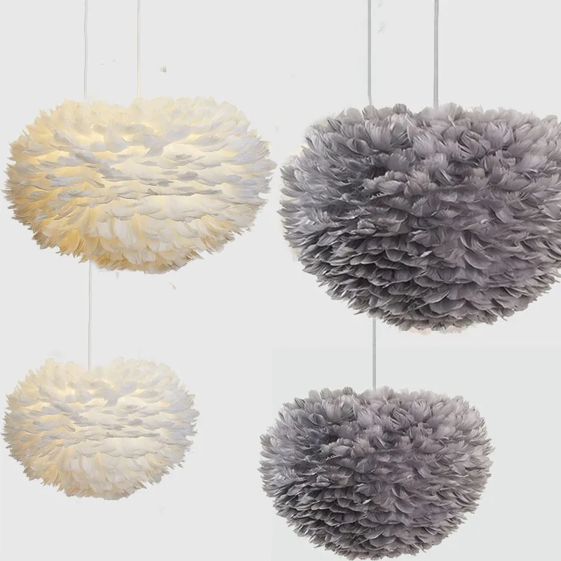 Postmodern Pendant Lights Feather Lamp Vintage Hanging Home Decor Lighting Fixture For Kitchen Bedroom Living Room | Освещение