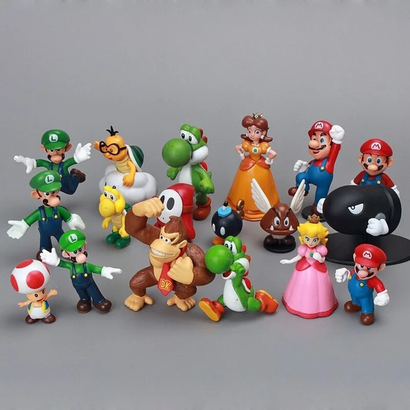 

18-Super Mario Garage Kit Super Mario Plastic Doll Model