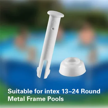 

12pcs 2.36inch Swimming Parts Cap Tools Plastic Pool Joint Pins Extra Rubber Seals Pool Replacement Parts Pool Accessories Cap