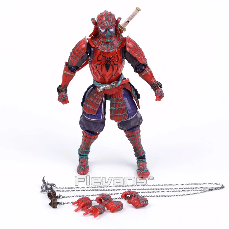 Фигурка 1/8 масштаб окрашенная фигурка кабукимоно Дэдпул самурайский Железный человек МК 3 Капитан Америка Человек-паук ПВХ фигурка игрушка - Цвет: Spiderman