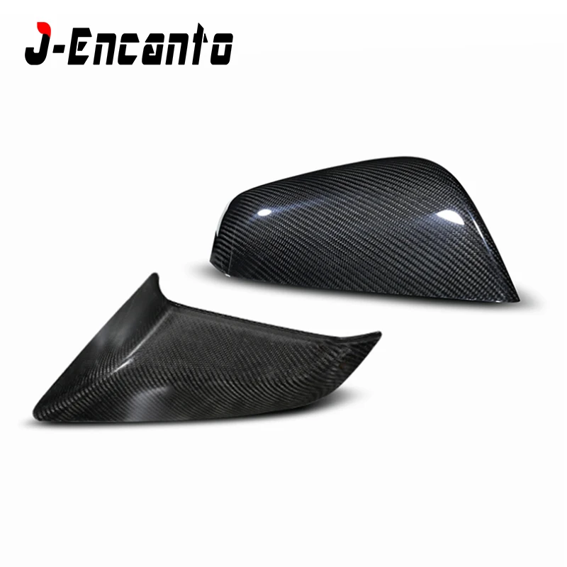 Glossy MODEL S Модель S X зеркальная Крышка для Tesla модель S 60 70 P85 P90D сухая углеродная крышка зеркала заднего вида матовый и глянцевый черный - Цвет: Glossy MODEL S