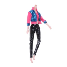 

3pcs/Set Fashion Outfit Casual Daily Travel Dress Up Long Sleeve Shirt Pants Trousers Clothes For Doll Accessories