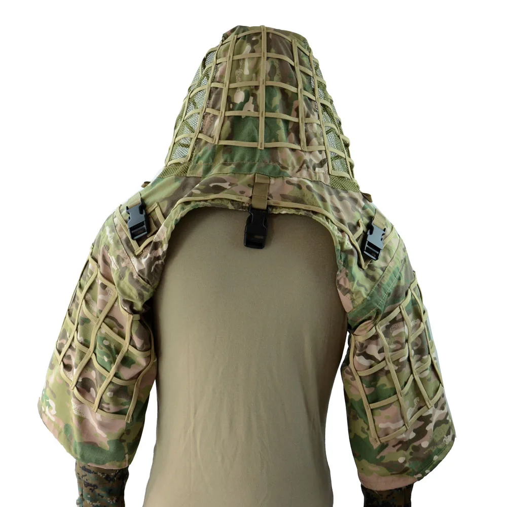 Тактический Костюм Ghillie Multicam для страйкбола стрельбы камуфляжный снайперский