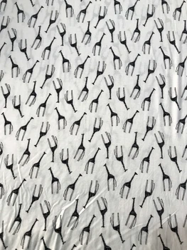 

50*170cm Modal Cotton Giraffe Print Knitted Stretch Fabric Sewing Material Quilting Patchwork Needlework DIY Handmade Cloth