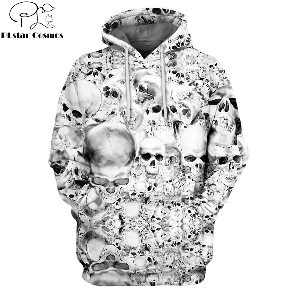 

PLstar Cosmos 2019 New Fashion Mens Womens Hoodie Skulls Funny Collage 3D Printed Sweatshirt Harajuku streetwear sudadera hombre