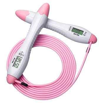 

Jump Rope Digital Counting Jumping Rope Adjustable Skipping Rope With Timer Calorie Miles Mode Counter Calorie Skipping