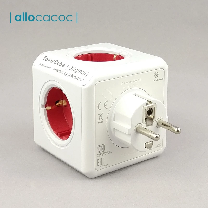 Allocacoc Powercube Wall Mounted Power Strip EU Plug Travel Adapter with 5 Ports Extension Socket 3680W for Home Office Tablets
Allocacoc Powercube Wall Mounted Power Strip EU Plug Travel Adapter with 5 Ports Extension Socket 3680W for Home Office Tablets