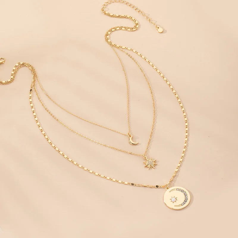 Trendy Gold Chain Star Necklace Fashion 