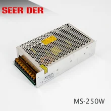 Тонкий MS-250-12 Трансформатор smps ac dc Регулируемый 250 Вт блок питания 12 вольт 20 Ампер светодиодные полосы света драйвер