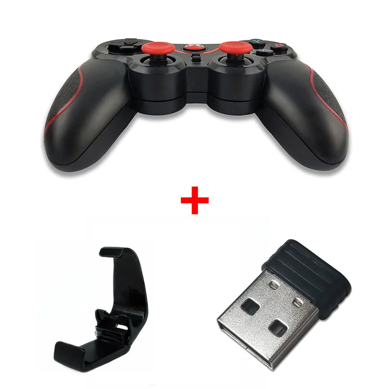 Gen Game S5 Bluetooth геймпад беспроводной игровой контроллер с держателем для игровой консоли Android PS3 Tv Box - Цвет: Gamepad 3in1