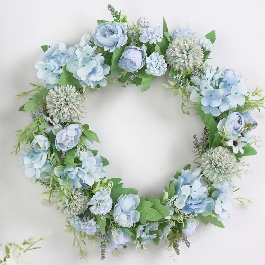 Венок из искусственных цветов Гирлянда для двери DIY Свадебная вечеринка висящий домашний настенный садовый декор