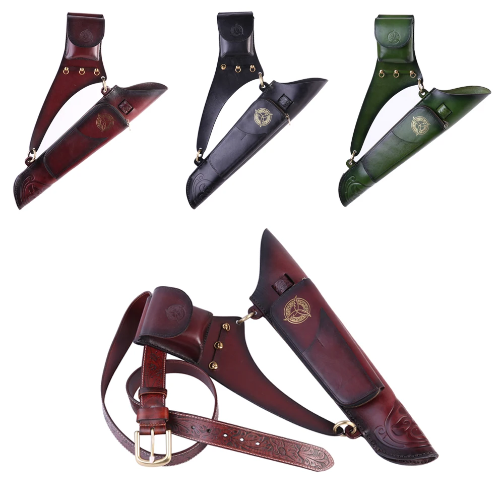 Arrow Quiver for Bow With Strap Shoulder Hanged Carry Bag Handcraft Top