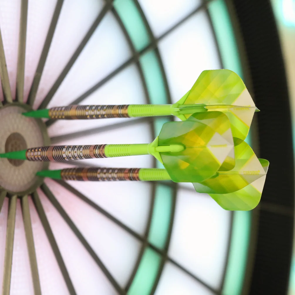 CUESOUL AK6 Dart Shaft with Foldable Flights Green Standard Shape-15mm/18.8mm/24.8mm /29.5mm/33.3mm