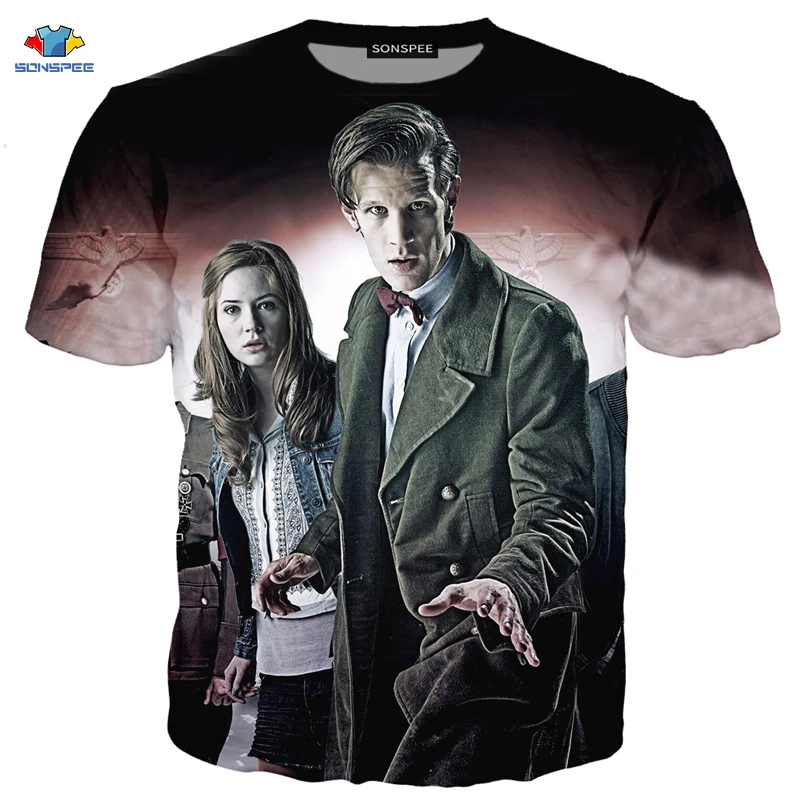 New Casual DR WHO Bad Wolf T Shirt Men Doctor Who o-neck t-shirt 6 designs