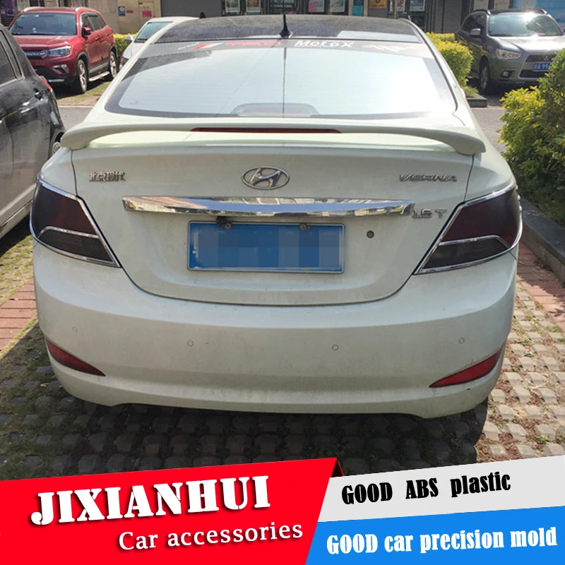 Спойлер для Hyundai VERNA Accent 2011-2015 спойлер YWW ABS пластик Материал заднее крыло