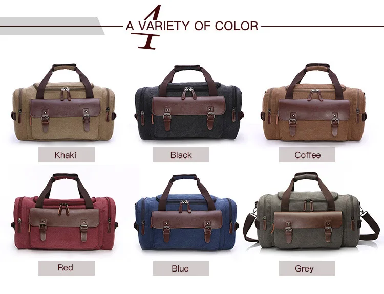Canvas travel  hand bag  high capacity hand bag  manufacturers  custom hand bag