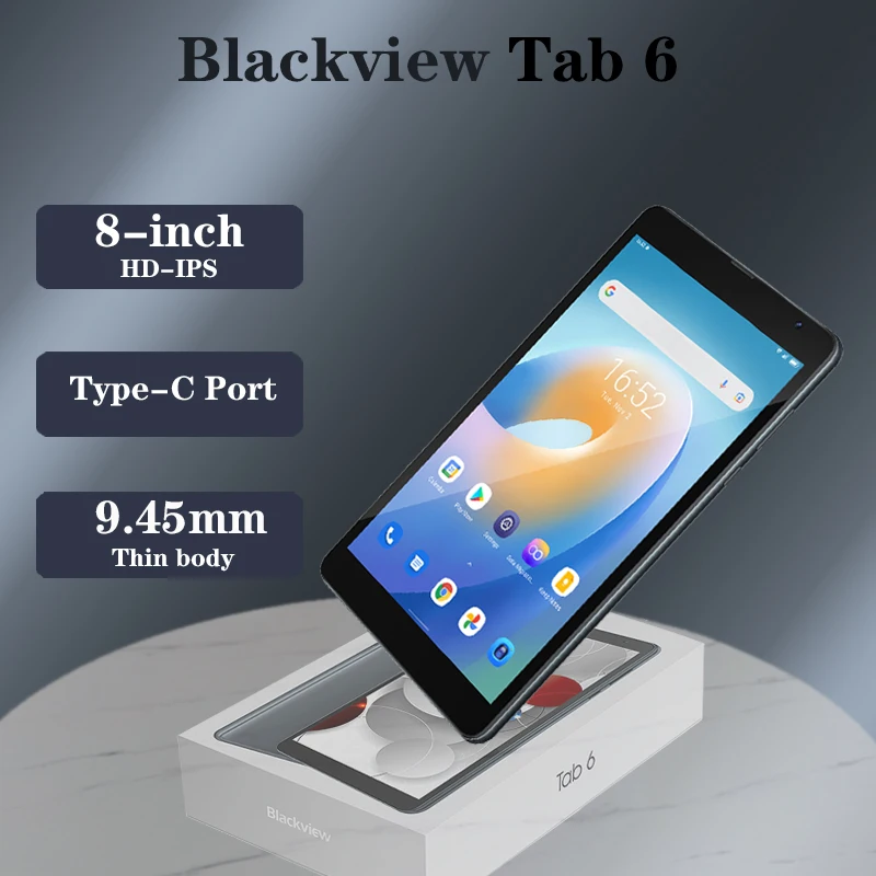 Планшет Tab 6 Blackview Type-C Kindle 8-дюймовый телефон Android 11 5580 мАч 3 ГБ 32 планшетный ПК 4G Wi-Fi