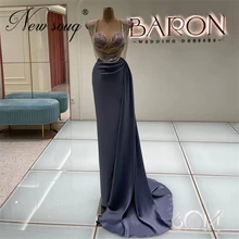 

2022 Elegant Long Beads Tassel Evening Gowns Women Prom Dresses Vestidos De Festa Middle East Dubai Wedding Party Dress Arabic