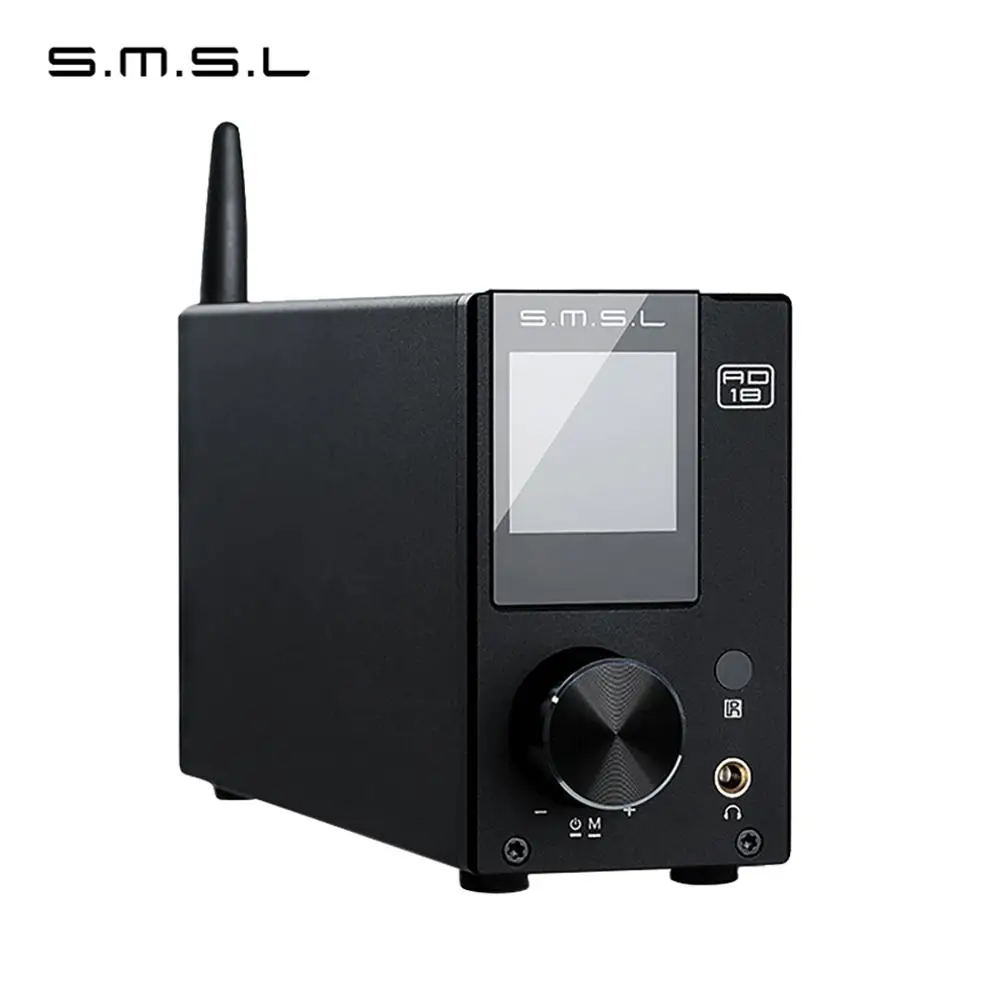 SMSL AD18 HI FI USB ЦАП Bluetooth 4,2 усилители домашние аудио цифровой стерео мощность 80 Вт Amp С дистанционное управление