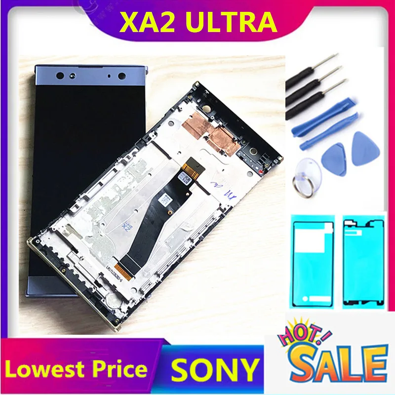 

ERILLES For Sony Xperia XA2 Ultra C8 LCD H4233 H4213 H3213 H3223 Display LCD Touch Screen Digitizer With Frame Assembly Parts