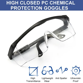 

Anti-splash Glasses Medical Eye Protective Goggles Eyewear Anti-UV Safety Dust-proof Goggles Anti-fog Fully Enclosed Adjustable