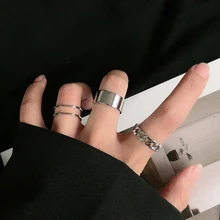 Латы панк металлические геометрические круглые панк кольца набор Открытие индекс аксессуары для пальцев Пряжка шарнир хвост кольцо для женщин ювелирные изделия подарки Латы панк металлические геометрические круглые панк кольца набор Открытие индекс аксессуары для пальцев Пряжка шарнир хвост кольцо для женщин ювелирные изделия подарки