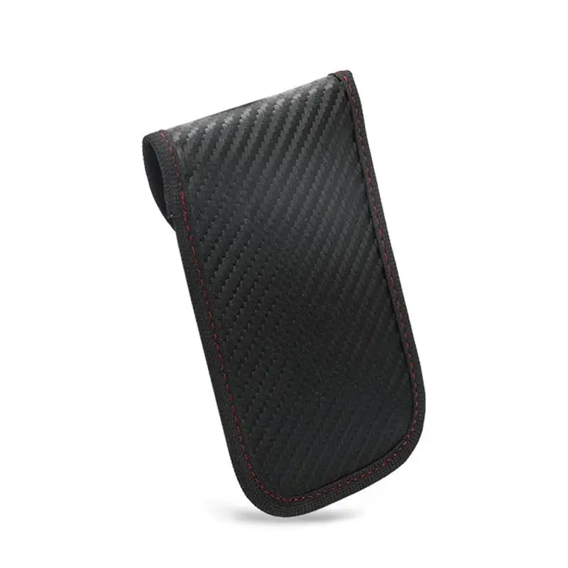 1PCS Anti-Theft Keyless Entry Car Key Cover Signal Radiation Blocking Farady Bag Car Key Wallet Portable Security Keychain