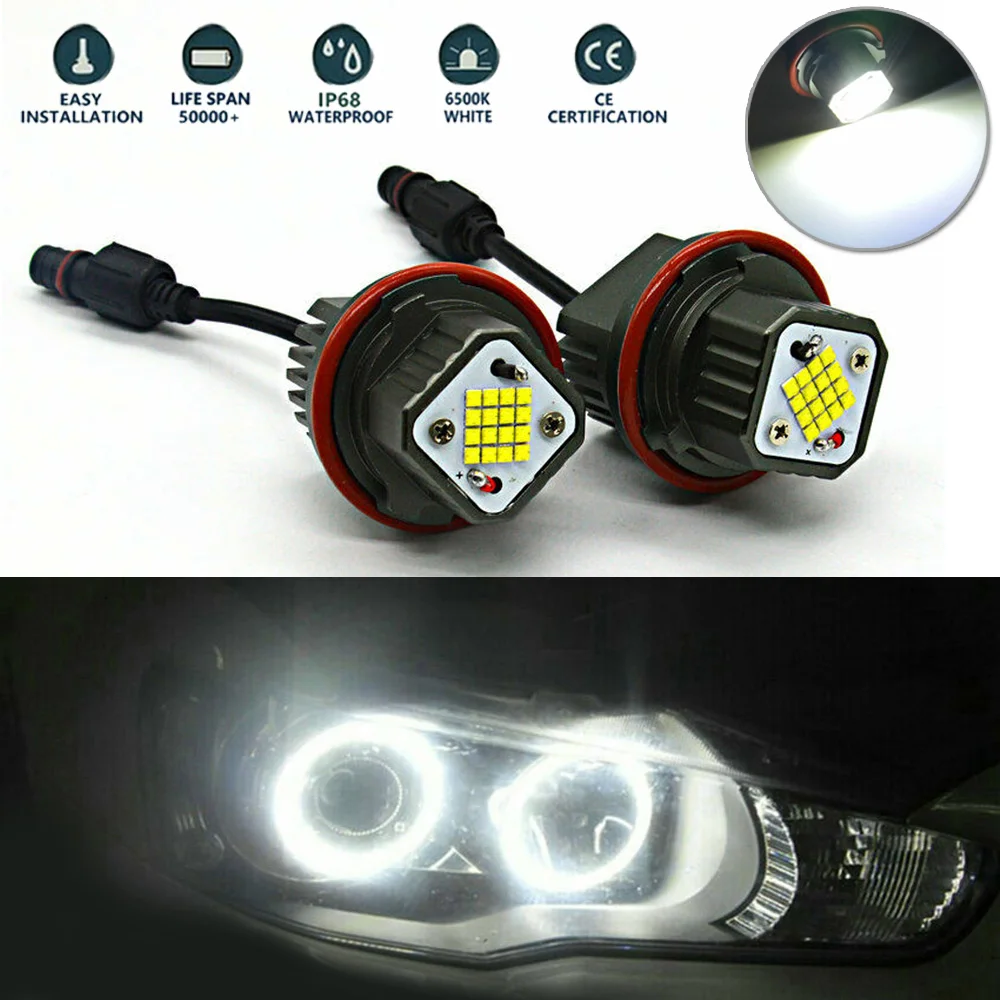 Светодиодсветодиодный кольцевые светильник пы Angel Eyes для BMW E39 E60 E63 X5 2