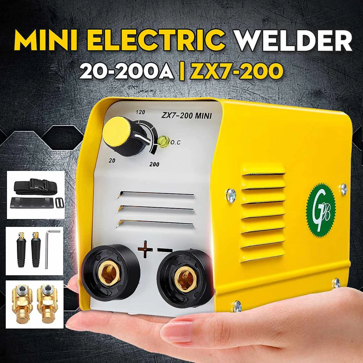220V Handheld Mini MMA Electric Stick Welder ZX7 200 Insulated Electrode Inverter Arc Force Metal Welding Machine Portable Tool|Arc Welders| - AliExpress