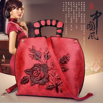 

2020 new Chinese style embossed personality single shoulder messenger handbag bag female retro flower bag