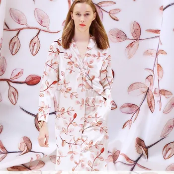 

108cm wide digital printed silk fabric meter 19mm silk stretch satin fabric satin soft shirt dress fabric wholesale silk cloth
