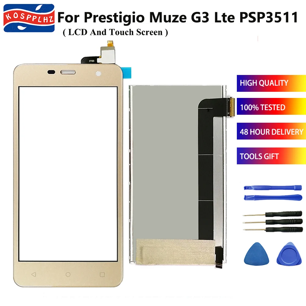 Для Prestigio Muze G3 Lte psp 3511 psp 3511 Duo psp 3511DUO ЖК-дисплей сенсорный экран сенсор дигитайзер Замена+ Инструменты+ клей