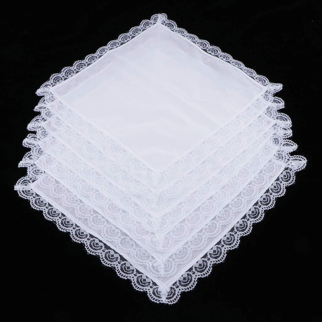 10x DIY Ladies White Hankies Party Wedding Handkerchiefs 100% Cotton Hanky 10x DIY Ladies White Hankies Party Wedding Handkerchiefs 100% Cotton Hanky