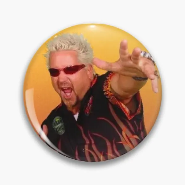 Guy Fieri Pin Tombol Lembut Lencana 